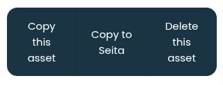 New Copy-asset buttons